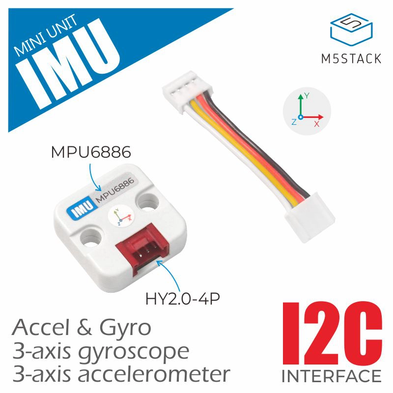 M5Stack - M5Stack 공식 6축 IMU 유닛(MPU6886)