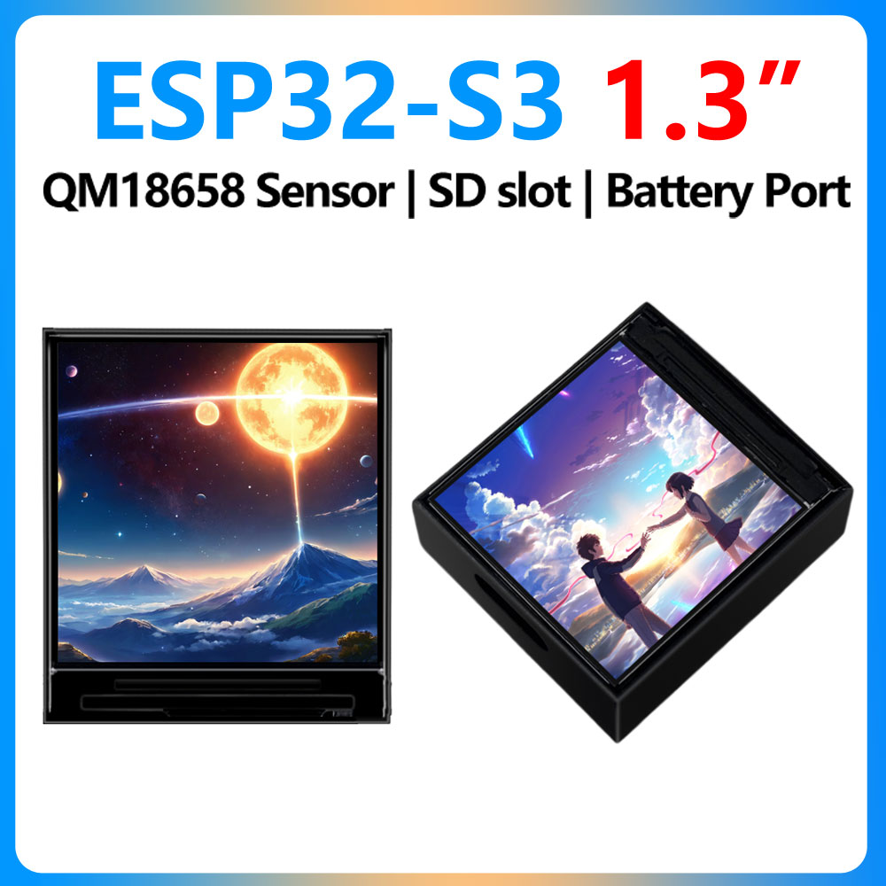 Lolin S3 - Waveshare ESP32-S3 1.3인치 LCD 미니 TV