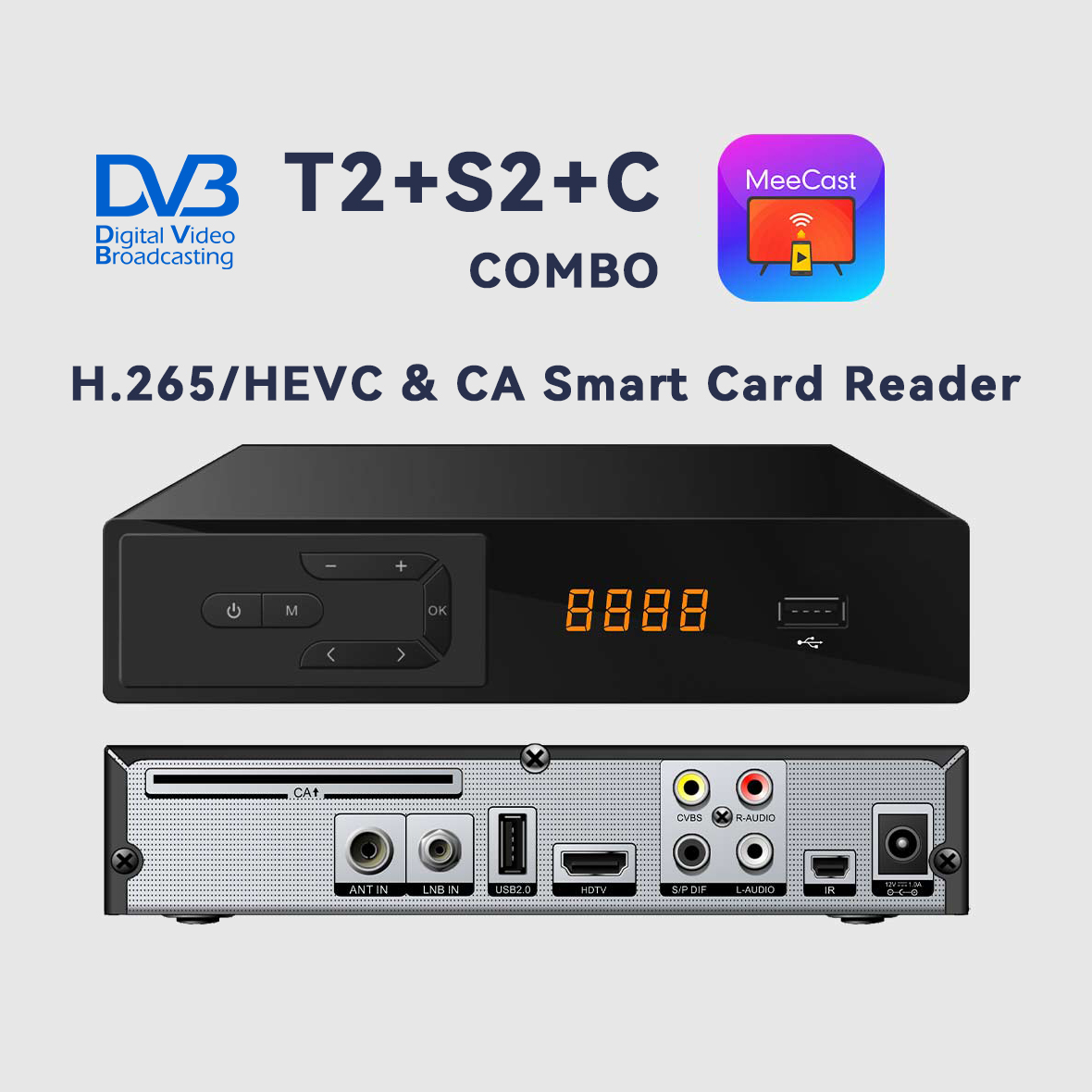 Devkitc - 미캐스트 H.265 위성 TV 수신기/지상파 TV