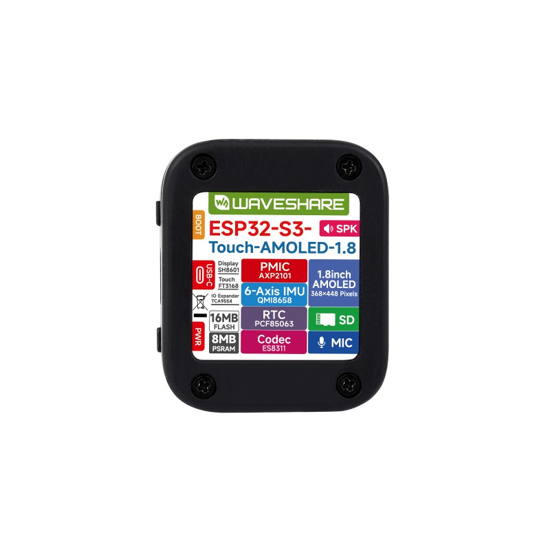 ESP32-S3 1.8 AMOLED 터치 스크린 개발  - Waveshare Esp32 리뷰 및 가격