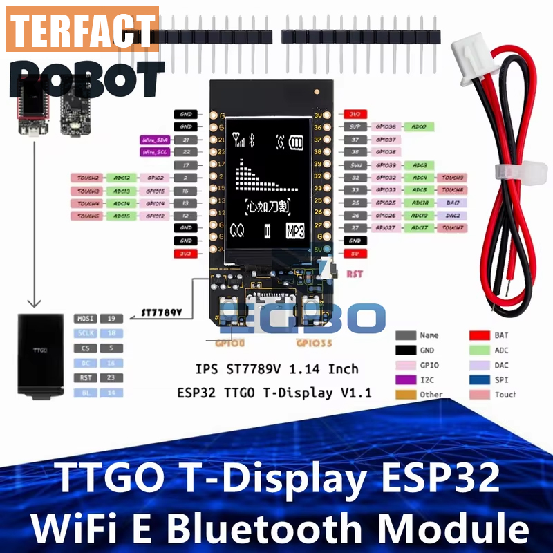 TTGO T-Display ESP32 WiFi 및 블루 - Ttgo Tdisplay 리뷰 및 가격