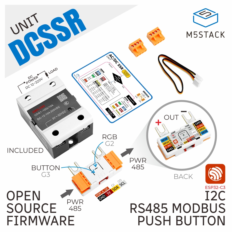 M5Stack 공식 단상 DC SSR 유닛, CDG1  - M5Stack 리뷰 및 가격