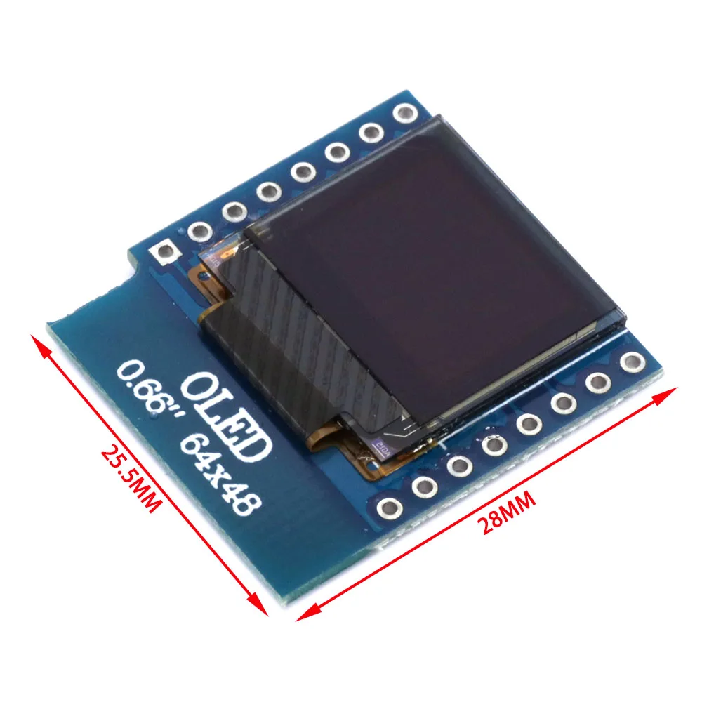 초소형 0.66인치 64x48 SSD1306 I2C O - Wemos D1 리뷰 및 가격